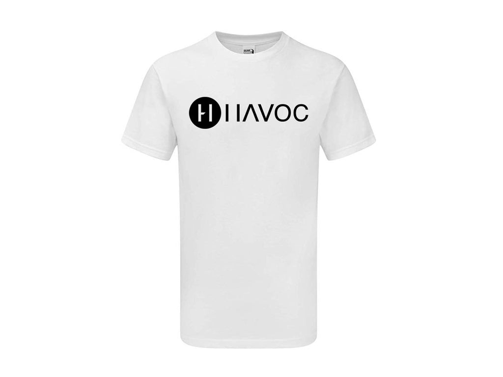 White Logo Tee – Havoc Racing Co.